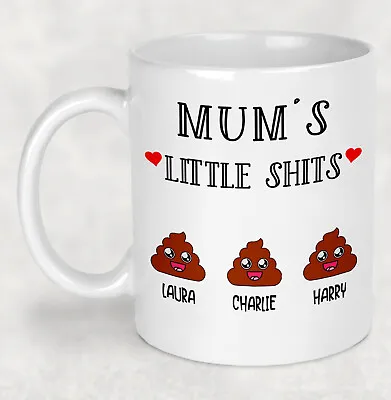 Mums Little Shits Mug Personalised Funny Perfect Mothers Day Cup For Mum Mummy • £8.99