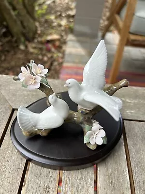 LLADRO Doves On A Cherry Tree MINT & RARE • $120