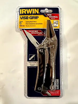 Irwin Vise Grip 6 Inches Steel Long Nose Locking Multi Tool Pliers Free Shipping • $24.32
