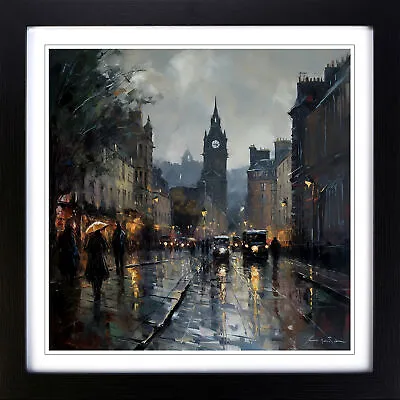 City Of Edinburgh Impressionism Wall Art Print Framed Canvas Picture Poster • £34.95