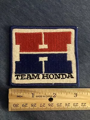 VINTAGE 80'S TEAM HONDA RACING Patch  NASCAR INDY Jdm • $5.99