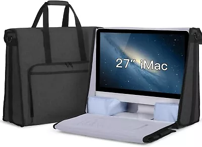 Apple IMac 27-inch Computer Compatible Case Carrying Tote Bag Black - Damero • £84.99
