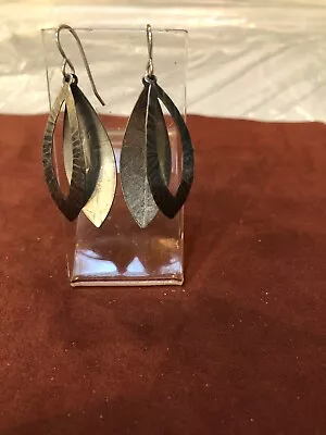 Marjorie Baer Mb Sf Silver Tone Dangle Cut Out Design Addt’l Earrings Ship Free • $22.50