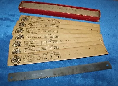 VTG. MARVEL No. 1214 HIGH-SPEED HACK SAW BLADE - 12   - N.O.S. - LOT OF 7 TOTAL • $8.50