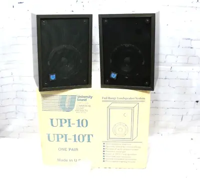 Vintage University Sound UPI-10 10W 8 Ohms USA Made Full Range Loud Speakers • $315.27