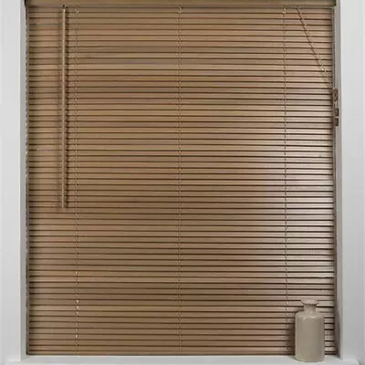 UNIVERSAL 27mm Wooden Venetian Blind - Oak - NEW • £29.95