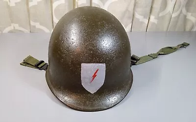 Vintage US Military Helmet With Camouflage Cover. I Believe It To Be Vietnam Era • $49.99
