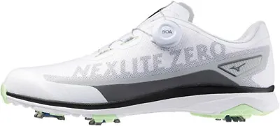 MIZUNO Golf Shoes NEXLITE ZERO IG BOA WIDE 51GM2380 White Lime US8.5(25.5cm) • $112.56