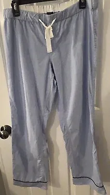 J. Crew Men's Size M Blue 100% Cotton PJ  Sleep Pants EUC! • $16