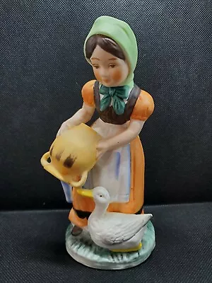 I. W. RICE  Night Light Figurine Woman And Goose - No Light • $19.99