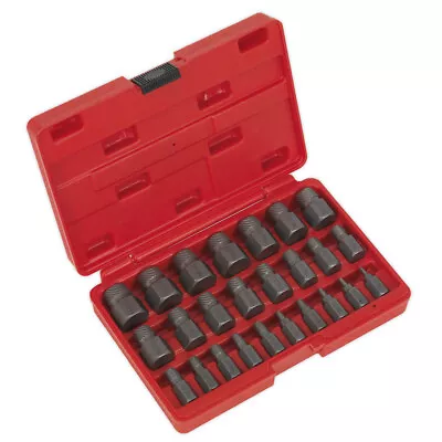 Sealey Ak8182 Multi Spline Screw Extractor Set 25Pc • £69.57