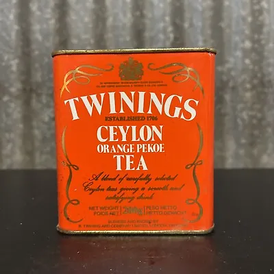 Twinings Ceylon Orange Pekoe 200g Vintage Collectable Tea Tin • $29