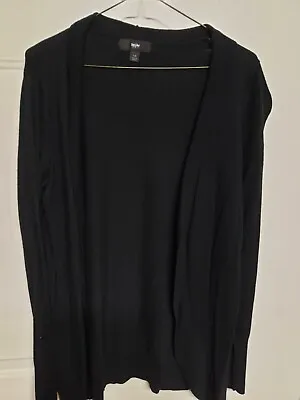 Women's Size Large Black Long Sleeve Cardigan From Mossimo • $1.99