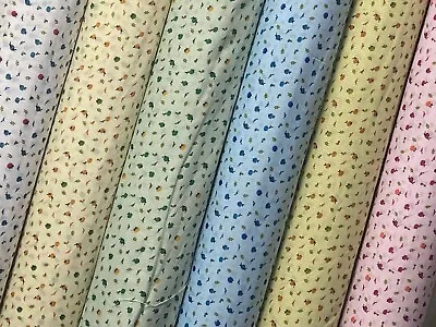 PolyCotton Fabric. Floral Prints Craft Dress Cotton Fabric 150cm Wide • £1.50