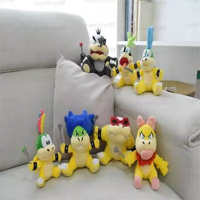 Anime Super Mario Bros Larry Koopa Plush Toy Soft Stuffed Dolls Birthday Gifts • $12.39