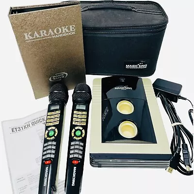 Magic Sing ET31KH Karaoke Wireless Microphone Set With Stand No Remote Magicsing • $199.99