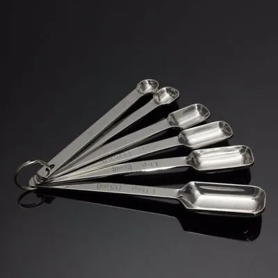 6 Stainless Steel Measuring Spoons Set • $8.82