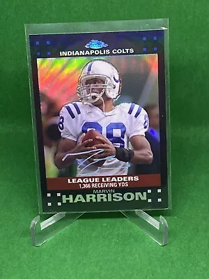 Marvin Harrison 2007 Topps Chrome #98 Refractor Indianapolis Colts HOF Syracuse • $4.99