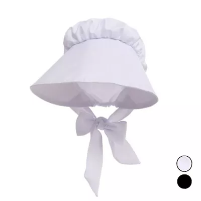 Victorian Women Bonnet Maid Sun Hat Civil War Hat Historical Bonnet Hat For Lady • $13.99