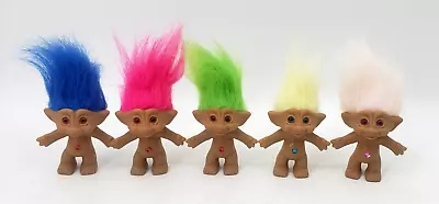 Vintage TROLL DOLLS LOT Ace Novelty RUSS Belly Jewels And Clothing • $24.99