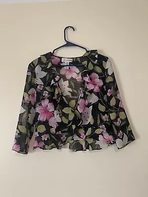 Vintage 90s/00s Evan Picone Floral Blouse | Size 10 Women’s  • $13