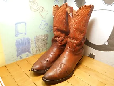 Vintage Nocona Brown Leather Boots Men's 11 (see Msmts) #3077 • $24.95