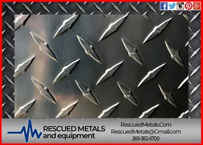 $198.25 • Buy Aluminum Diamond Tread Plate Sheet 48 X96  .125 1/8 Thick Mill CHEAP