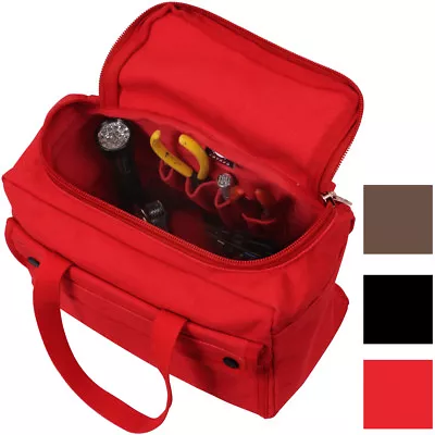 Wide Mouth Mechanics Tool Bag U Shaped Zipper Easy Open Small Carry Bag • $20.99