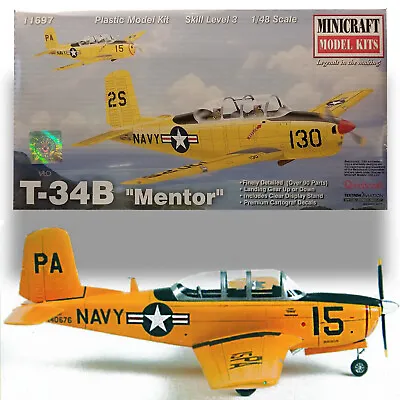 Minicraft 1/48 T-34b 'mentor' Kit 11697 • $43.99