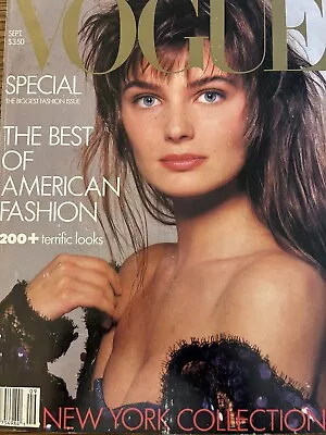 Vogue Magazine September 1986 Paulina Porizkova Cover • $30