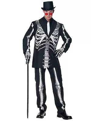 Bone Daddy Tuxedo Day Of The Dead Skeleton Suit Mexican Men Costume • $74.07