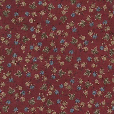 Mary Anns Gift Roses And Leaves Red By Betsy Chutchian Moda !/2 Yard  • $5.36
