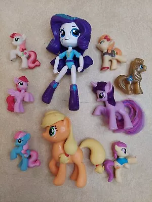 My Little Pony Figures Mixed Lot Of 9 Mini Blind Bag Cake Toppers Equestria Girl • $12.99