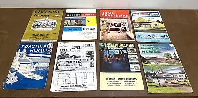 Vintage HOME PLANS LOT 50s 60s Mid Century Modern Ranch Eichler House Blueprint • $89.99