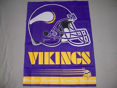 MINNESOTA VIKINGS 27X37 Garden Pole Flag Superior Quality GENUINE NFL Lic Us • $18.50