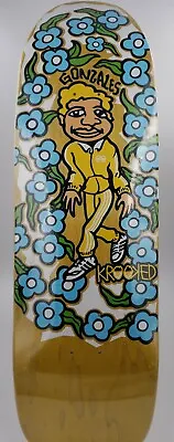 Krooked Mark Gonzales Sweatpants 9.81  Skateboard Deck  Gonz N Roses  YELLOW  • $129.99