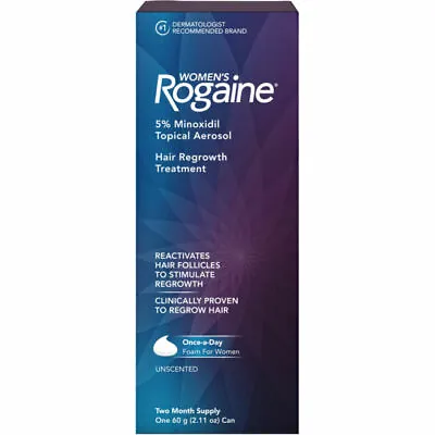 Rogaine Women's 2-month Supply Topical Foam Hair Regrowth Treatment Exp 03/25 • $24.88