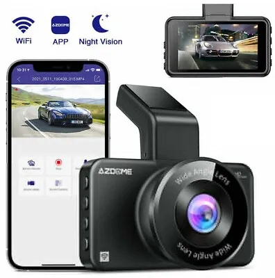 $52.99 • Buy AZDOME WIFI Dash Cam 1080P FHD IR Night Car DVR Vision Video Recorder Camera