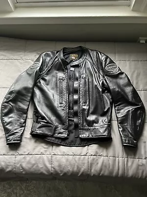 Vanson Leather SportRider Jacket Mens Size Large Good Condition Black • $280