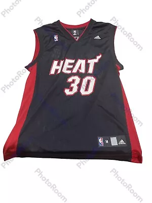 Preowned Adidas NBA Miami Heat #30 Michael Beasley Jersey Size Medium R1 • $40