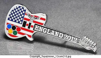 Olympic Pins Badge 2012 London England Uk Patriotic Usa Flag Guitar+eagle(s) • $4.99
