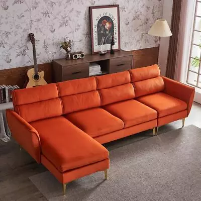 FCH 4 Seat Modern Sectional Sofa Set With Chaise Living Room Couch L Shape 112in • $547.90