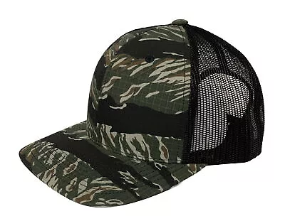 New RIPSTOP TIGER STRIPES Trucker Mesh CAMO CAMOUFLAGE BASEBALL CAP HAT SNAPBACK • $17.99