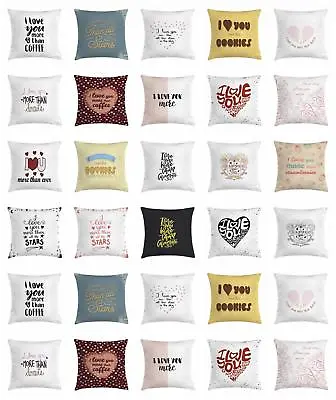 I Love You More Throw Pillow Cases Cushion Covers Home Decor 8 Sizes • $29.99