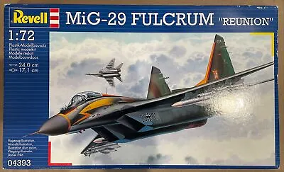 Revell MiG-29 Fulcrum  Reunion  1/72nd Scale Model Kit • $25