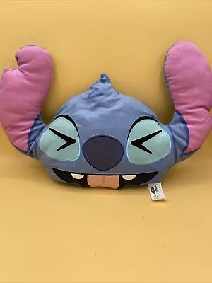 Disney Emoji Plush STITCH Stuffed Animal Pillow Tongue Face 16  Lilo & Stitch • $9.99