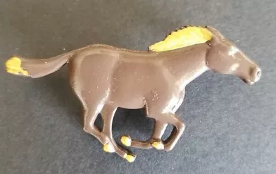 Horse Running Pinto - Brown - Pin - Animal Farm Brooch - Jewelry - NEW • $4.29