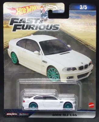 Hot Wheels Premium Real Riders Fast And Furious 7 BMW M3 E46 • $19.99