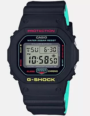 Casio G-Shock * DW5600CMB-1 Square Digital Breezy Rasta Color Watch COD PayPal • $149.81