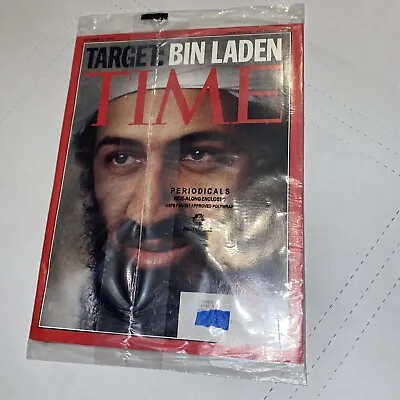 Time Magazine Oct 2001 Vol 158 No 15 Target Bin Laden - Sealed/Untouched/Mint • $21